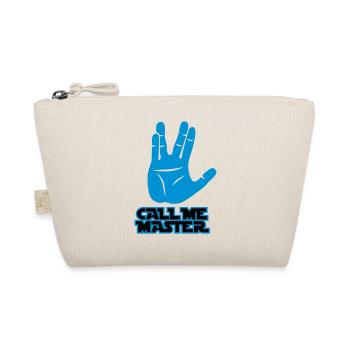 Call me Master | Jedi | Hand | Meister - Organic Pouch - nature - Front