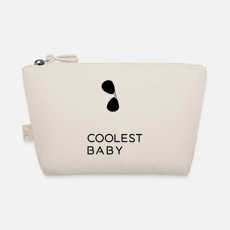 Coolest Baby - Vater und Sohn Partnerlook Shirts - Bio-Täschchen - Natur