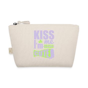 St. Patrick'S Day: KISS ME I'M CUTE - Bio-Täschchen - Natur - Vorne