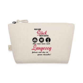 Glück Langeoog - Bio-Täschchen - Natur - Vorne