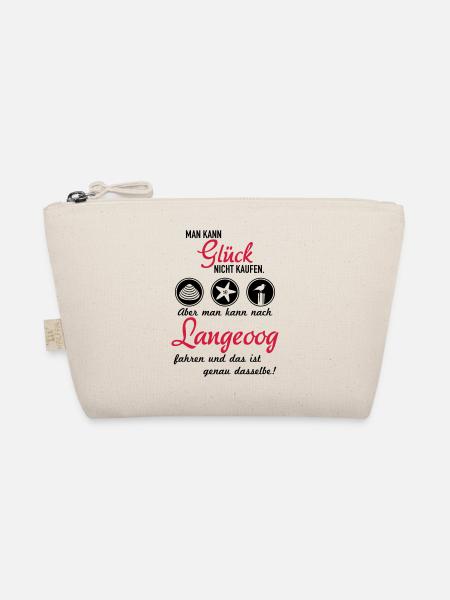 Glück Langeoog - Bio-Täschchen - Natur - Vorne