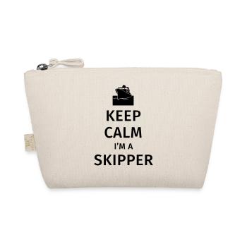 Keep Calm I'm a Skipper - Organic Pouch - nature - Front