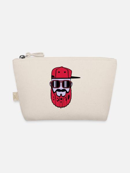 logo beard hiphop - Trousse biologique - nature - Devant