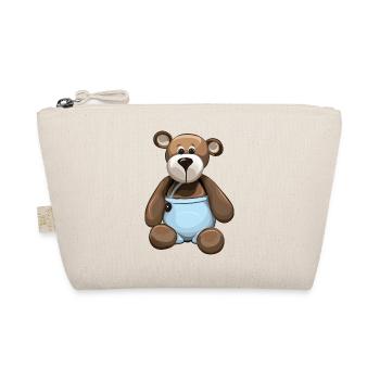 Teddybär Teddy Bär Bärchen Kindergarten - Bio-Täschchen - Natur - Vorne