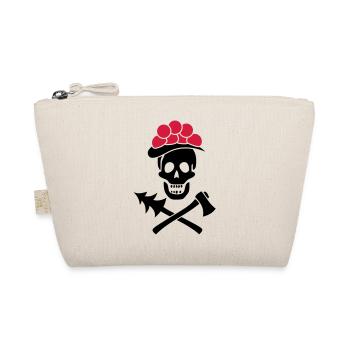 Schwarzwald Totenkopf Bollenhut Axt - Pure Heimat - Bio-Täschchen - Natur - Vorne