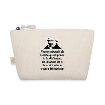 Schopenhauer: Was nun andrerseits die Menschen ge - Bio-Täschchen - Natur - Vorne