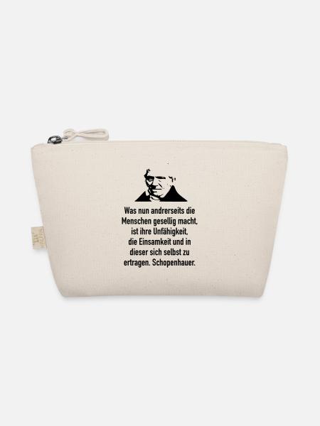Schopenhauer: Was nun andrerseits die Menschen ge - Bio-Täschchen - Natur - Vorne