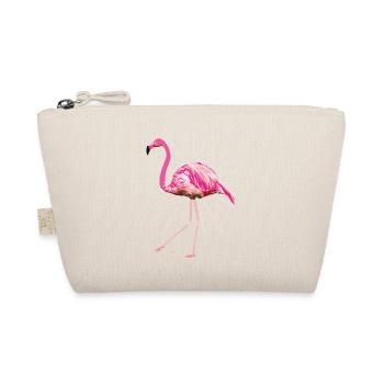Flamingo poly rays pink summer pink bird - Organic Pouch - nature - Front