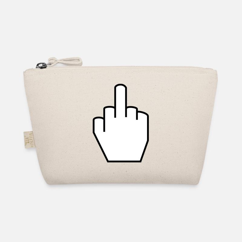 middle finger Organic Pouch