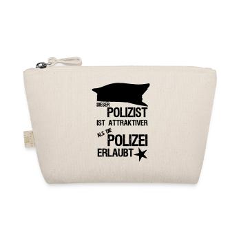 Attraktivster Polizist Polizei, Sprüche,Geschenk - Bio-Täschchen - Natur - Vorne