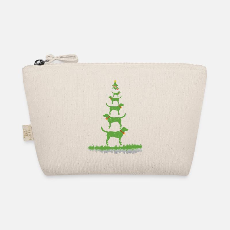 Labbi Weihnachtsbaum - Bio-Täschchen - Natur