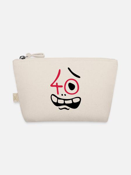 Uh oh, 40 years! - Organic Pouch - nature - Front