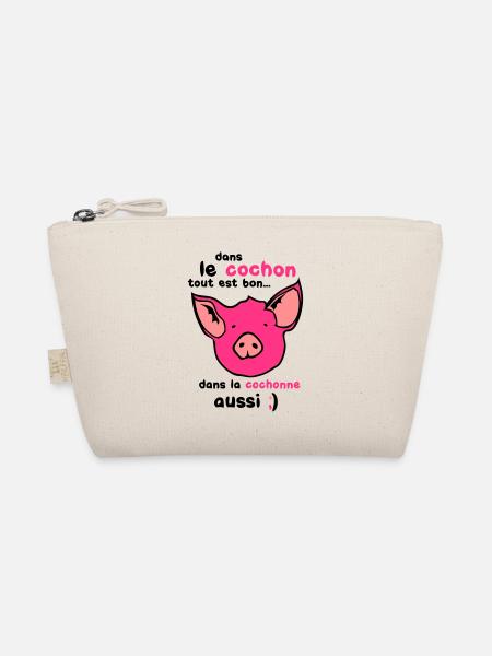 cochon tout est bon cohonne aussi - Trousse biologique - nature - Devant