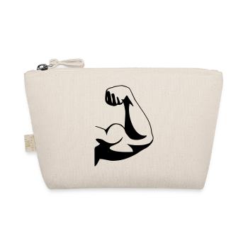 Bodybuilder Arm - Bio-Täschchen - Natur - Vorne