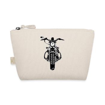 Chopper / motorcycle 07_black white - Organic Pouch - nature - Front