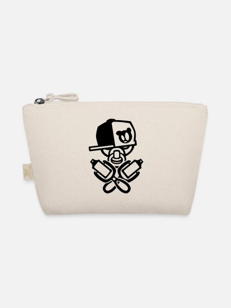 baby graffiti - Organic Pouch - nature - Front