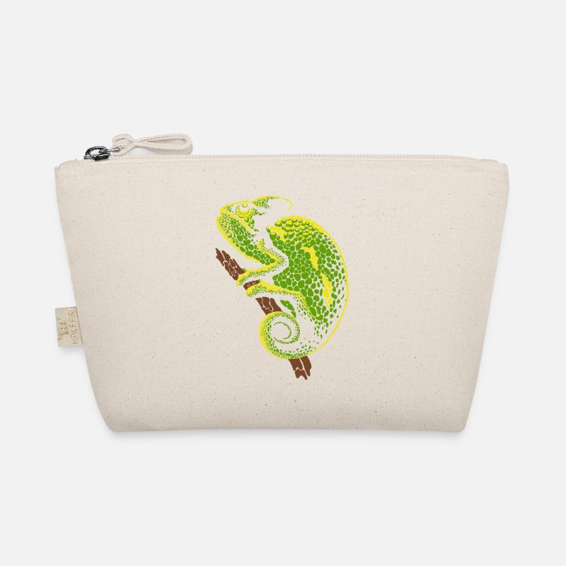 Chameleon reptile Organic Pouch
