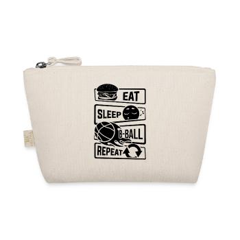 Eat Sleep Basketball Repeat - B-Ball Ball Sports - Organic Pouch - nature - Front