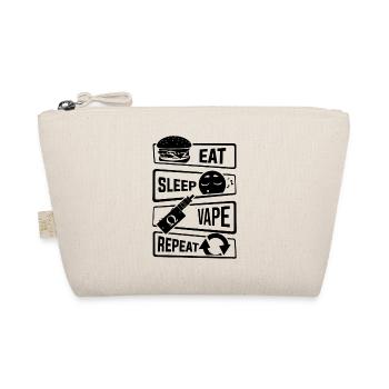 Eat Sleep Vape Repeat - Vaping Vaper Subohm Liquid - Bio-Täschchen - Natur - Vorne