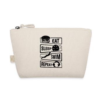 Eat Sleep Swim Repeat - Swimming Water Sports Pool - Organic Pouch - nature - Front