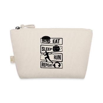 Mangez Sleep Run Repeat - Running Runner Fitness Sport - Trousse biologique - nature - Devant