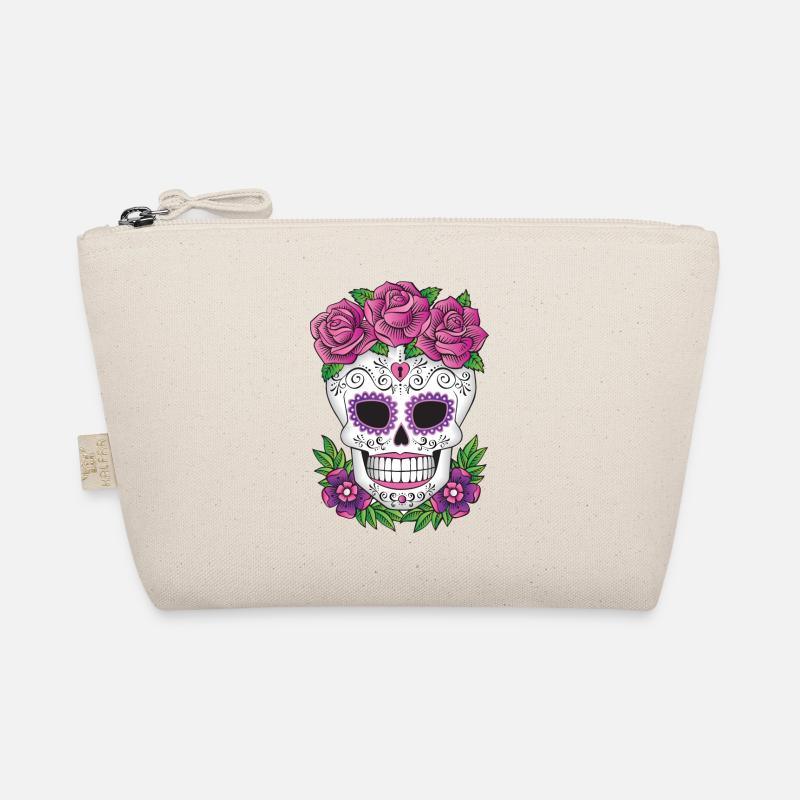 SUGAR SKULL 01 Organic Pouch