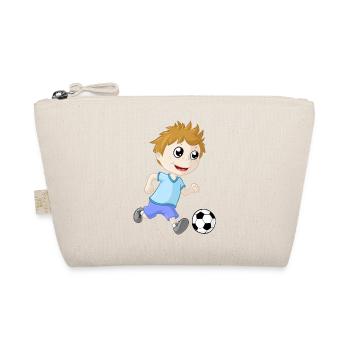 Petit garçon de football - Trousse biologique - nature - Devant