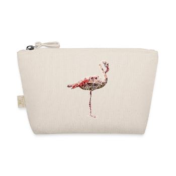 Flamant rose polygone mosaïque rose - Trousse biologique - nature - Devant