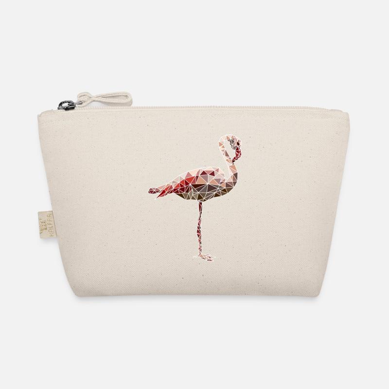 Flamant rose polygone mosaïque rose - Trousse biologique - nature