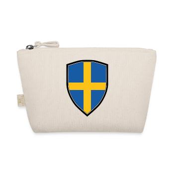 SWEDEN FLAG SHIELD - Bio-Täschchen - Natur - Vorne