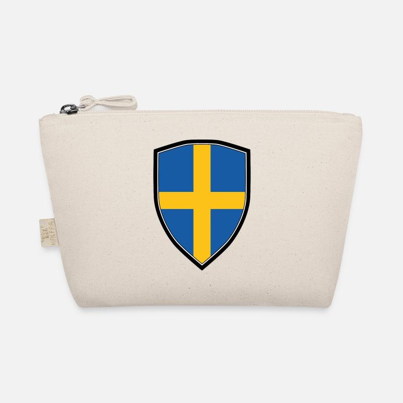 SWEDEN FLAG SHIELD Bio-Täschchen