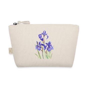 Lila Iris - Bio-Täschchen - Natur - Vorne