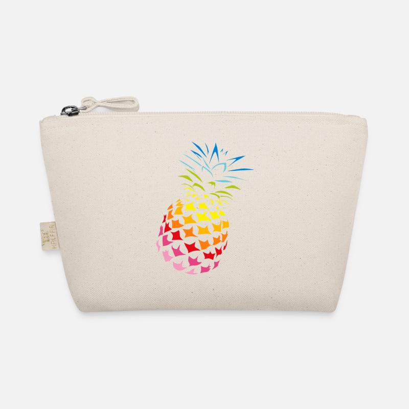 Ananas Regenbogen Farben Bio-Täschchen