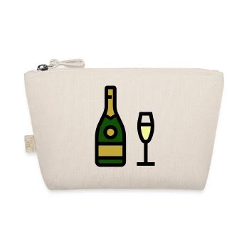 glass, sparkling wine, glass - Organic Pouch - nature - Front