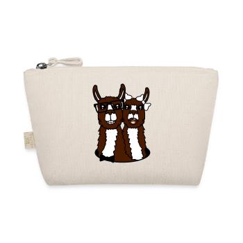 hole faces head love in love couple couples f - Organic Pouch - nature - Front