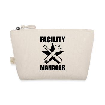Facility Manager | Hausmeister | Star | Stern - Organic Pouch - nature - Front