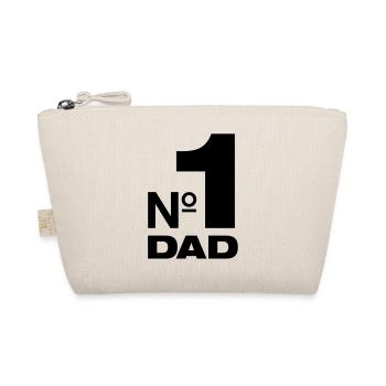 Number 1 Dad Best Father Papa Dad Parents Children - Organic Pouch - nature - Front