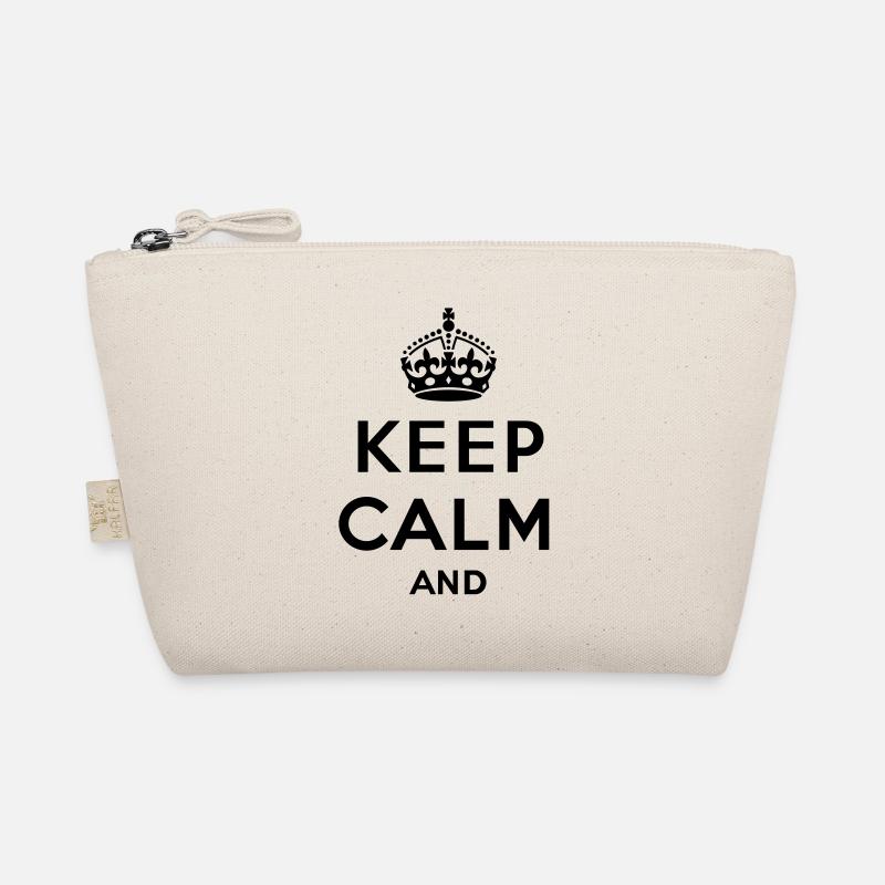 Keep calm And. .. - Own text (Carry on) Organic Pouch