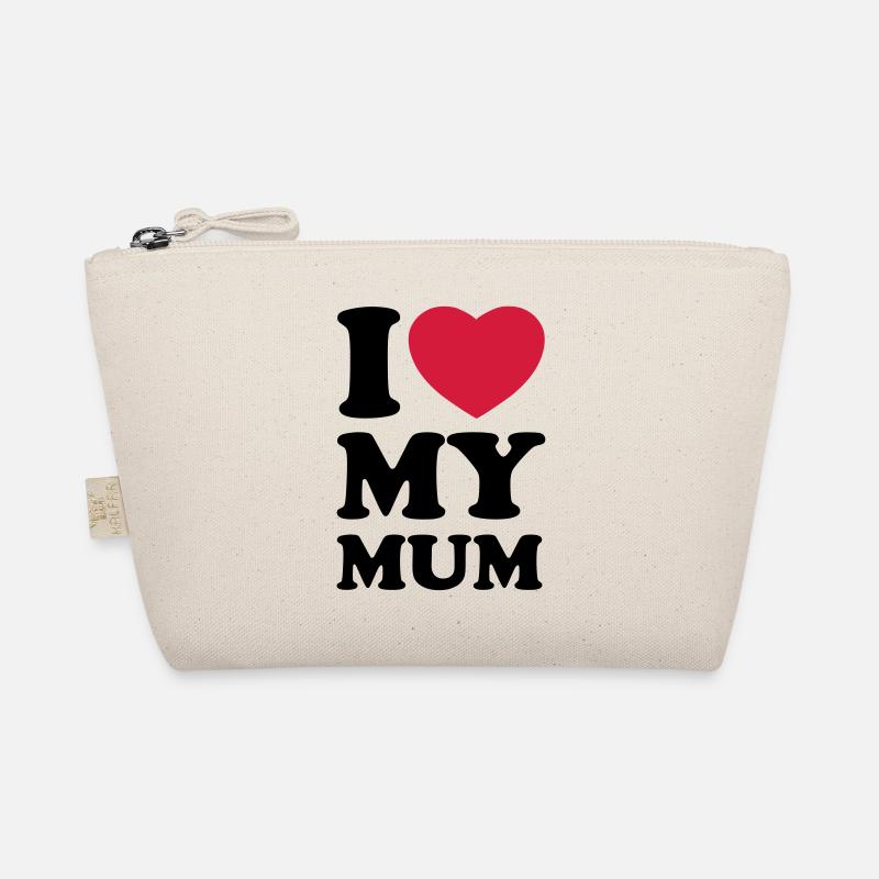 I love my mum - Ich liebe meine Mama - Bio-Täschchen - Natur