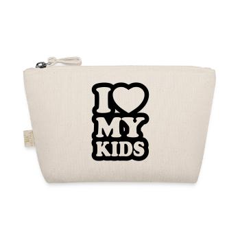 I love my kids - J'aime mes enfants - Trousse biologique - nature - Devant