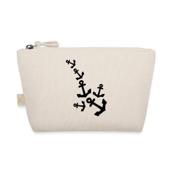 Anchor pattern line - Organic Pouch - nature - Front