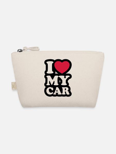 I love my car - Organic Pouch - nature - Front