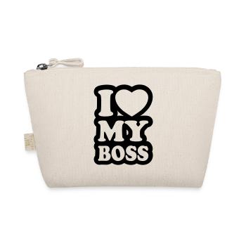 I love my boss - J'aime mon patron - Trousse biologique - nature - Devant