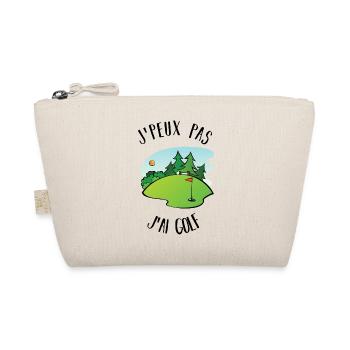 I can not play golf - Organic Pouch - nature - Front