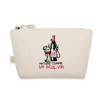 60 ans mature bouteille vin anniversaire - Trousse biologique - nature - Devant