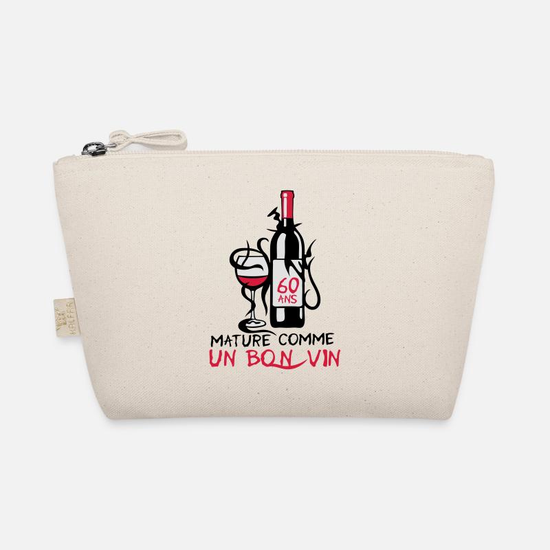 60 ans mature bouteille vin anniversaire Trousse biologique