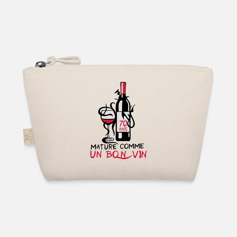 70 ans mature bouteille vin anniversaire Trousse biologique