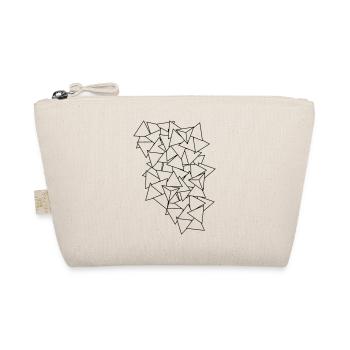 triangles - Organic Pouch - nature - Front