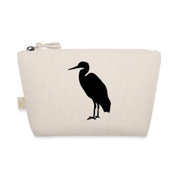 cigogne oiseau à bébé silhouette animal vintage - Trousse biologique - nature - Devant