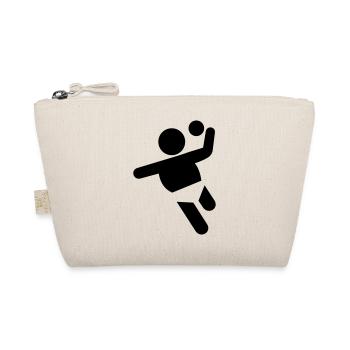 Baby Handball tshirt - Bio-Täschchen - Natur - Vorne